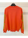 Sleeve Logo Sweater Knit 117176 Orange MENS L XL XXL - STUSSY - BALAAN 3