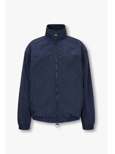 Men s nylon ripstop zip up jacket navy - ARMANI EXCHANGE - BALAAN 1