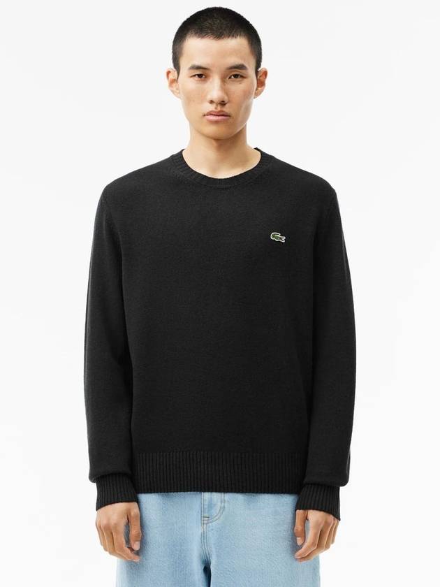 Basic Classic Fit Sweater Black - LACOSTE - BALAAN 2