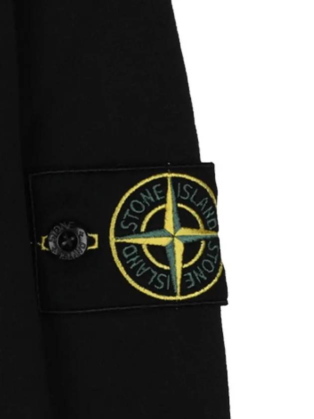 Compass Patch Cotton Sweatshirt Black - STONE ISLAND - BALAAN 6