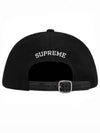 Wool S Logo 6 Panel Black - SUPREME - BALAAN 2