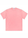 Micro Embroidered Logo Cotton Jersey Short Sleeve T-Shirt PInk - STONE ISLAND - BALAAN 2