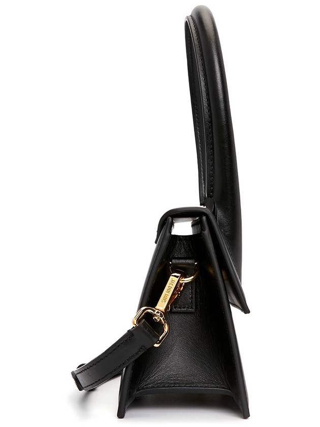 Le Chiquito Moyen Medium Leather Tote Bag Black - JACQUEMUS - BALAAN 4