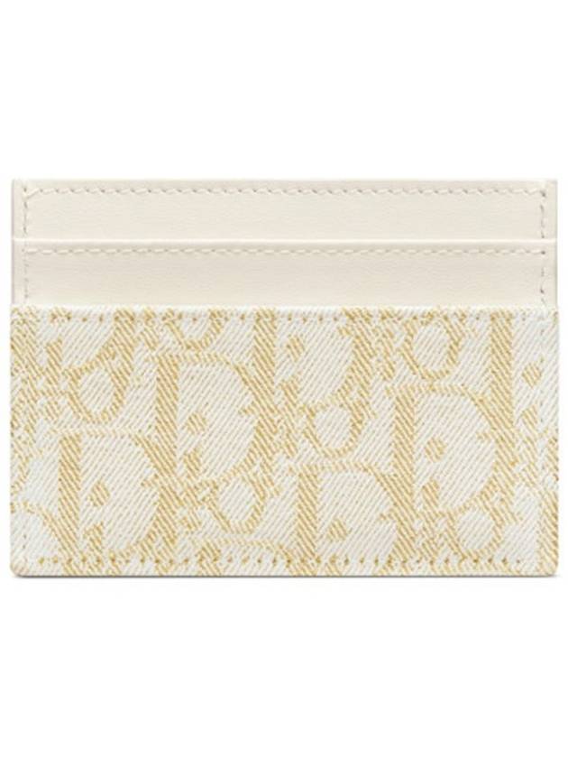 30 Montaigne Freesia Card Wallet Gold Ivory - DIOR - BALAAN 4