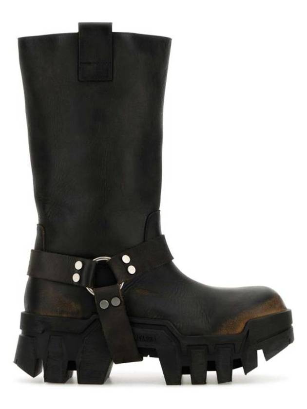 Bulldozer Harness Leather Worker Boots Black - BALENCIAGA - BALAAN 2