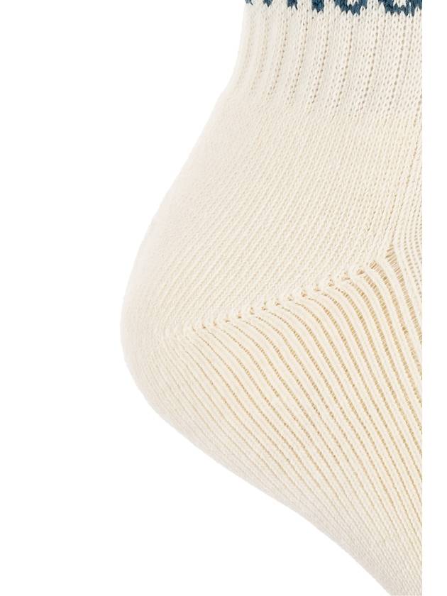 The Attico Socks With Logo, Women's, Cream - THE ATTICO - BALAAN 3