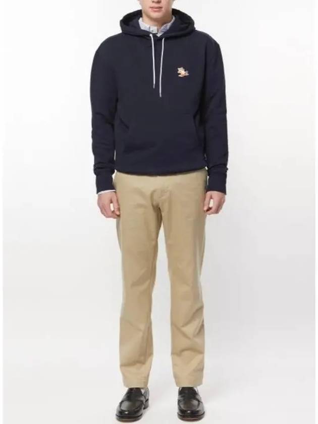 Chillax Fox Patch Classic Hoodie Navy - MAISON KITSUNE - BALAAN 4