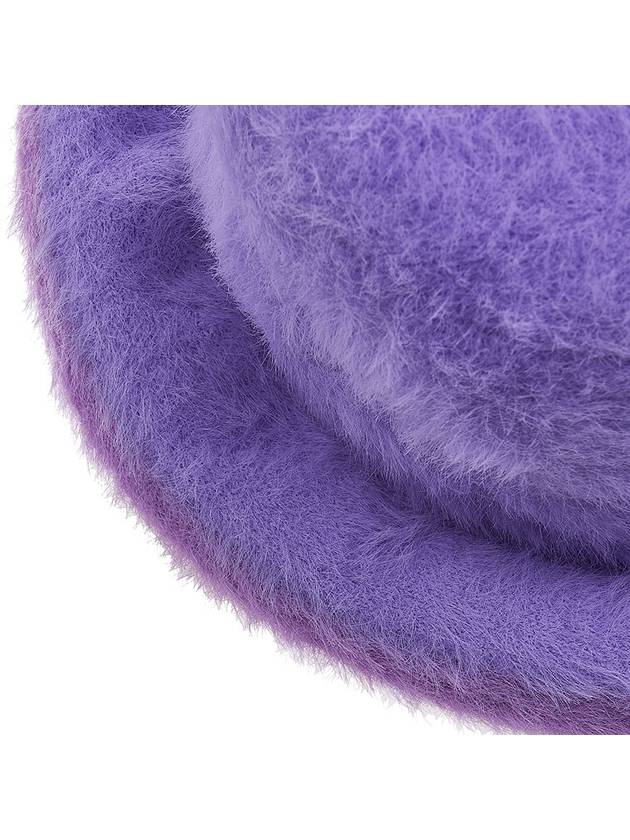 Le Bob Neve Fluffy Bucket Hat Purple - JACQUEMUS - BALAAN 8