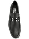 Gancini Suede Moccasin Loafers Black - SALVATORE FERRAGAMO - BALAAN 5