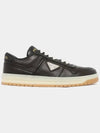 Downtown Nappa Leather Sneakers Black - PRADA - BALAAN 4