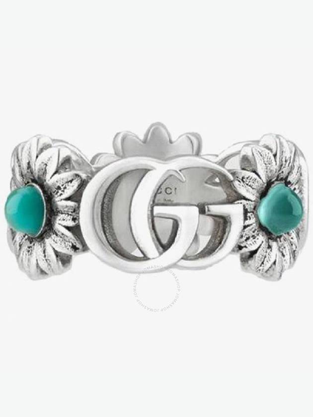 Double G Mother Of Pearl Ring Silver - GUCCI - BALAAN 3