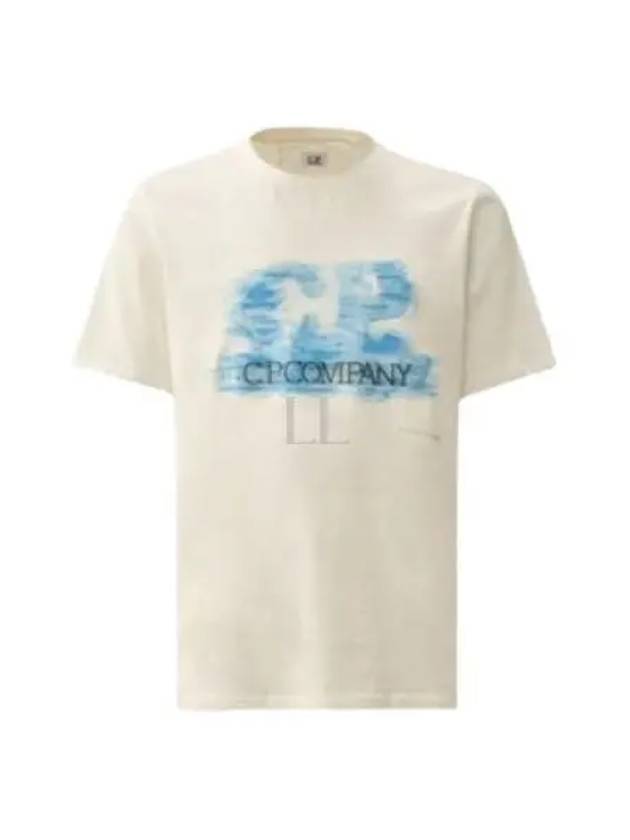 24/1 Jersey Artisanal Logo Short Sleeve T-Shirt White - CP COMPANY - BALAAN 2