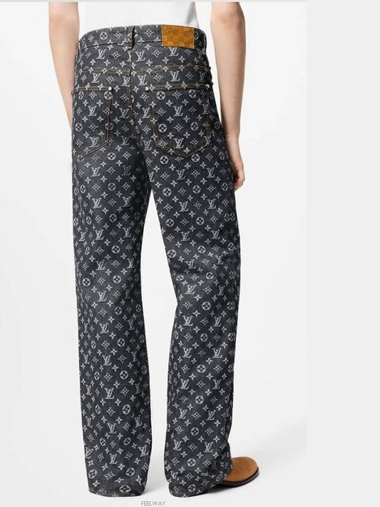 1AFX32 Monogram Jacquard Denim Skate Pants - LOUIS VUITTON - BALAAN 2