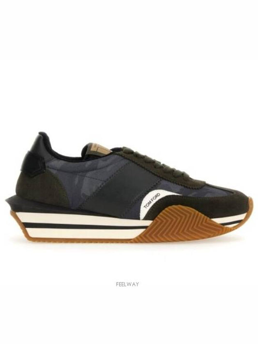 Men's James Low Top Sneakers Black - TOM FORD - BALAAN 2