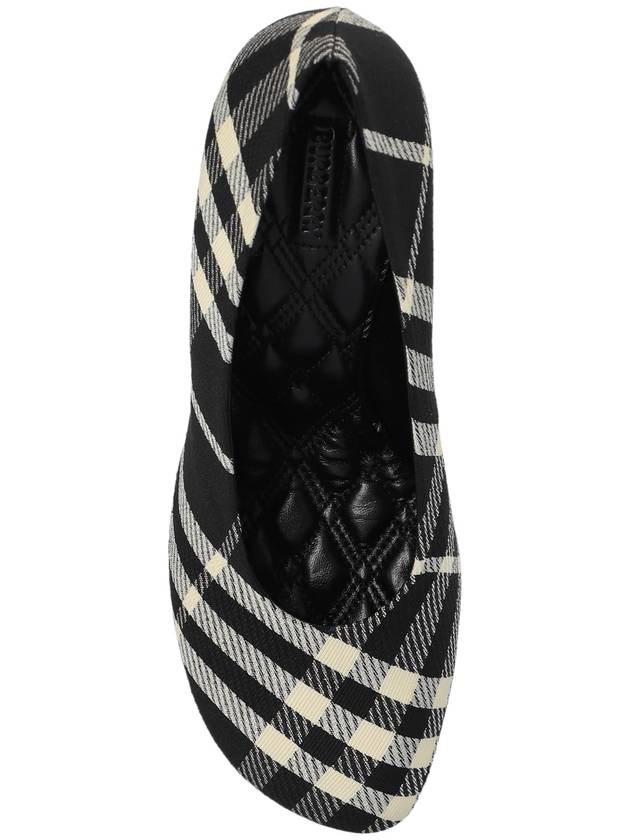 Baby Check Pumps Heel Black - BURBERRY - BALAAN 7