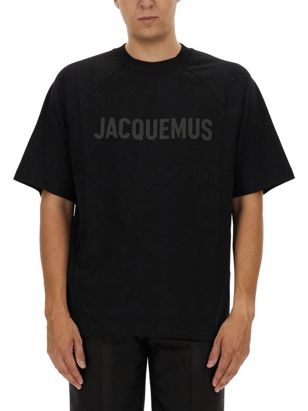 Le Typo Short Sleeve T-Shirt Black - JACQUEMUS - BALAAN 2