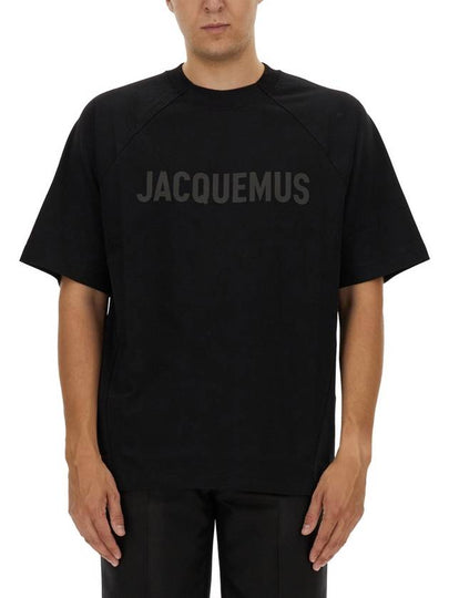 Le Typo Short Sleeve T-Shirt Black - JACQUEMUS - BALAAN 2