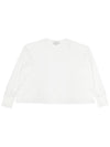 Women s Long Sleeve T Shirt LOOP SNW 1618 OPTIC WHITE - STUDIO NICHOLSON - BALAAN 1