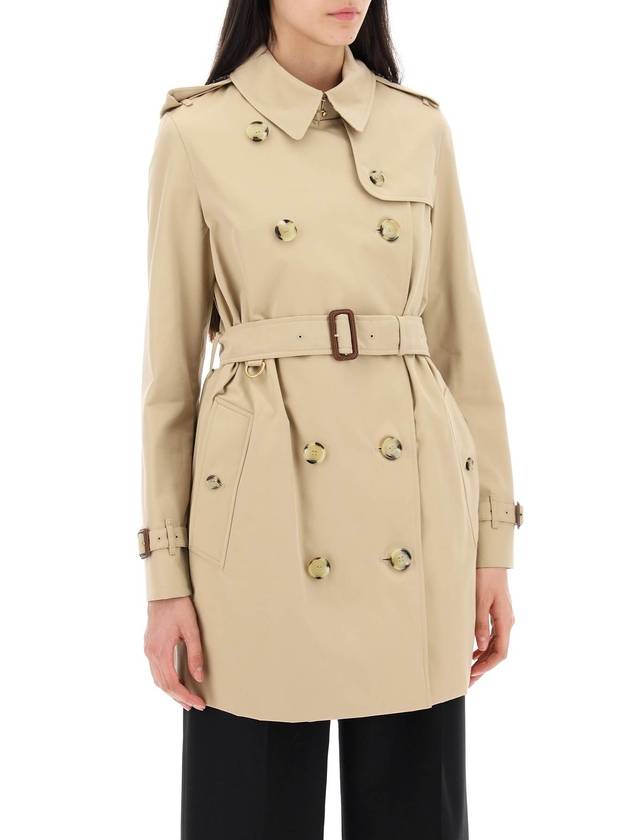 Short Kensington Heritage Trench Coat Beige - BURBERRY - BALAAN 3