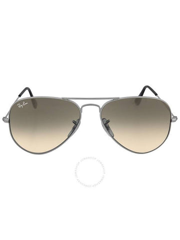 Ray Ban Aviator Gradient Light Grey Unisex Sunglasses RB3025 003/32 55 - RAY-BAN - BALAAN 1