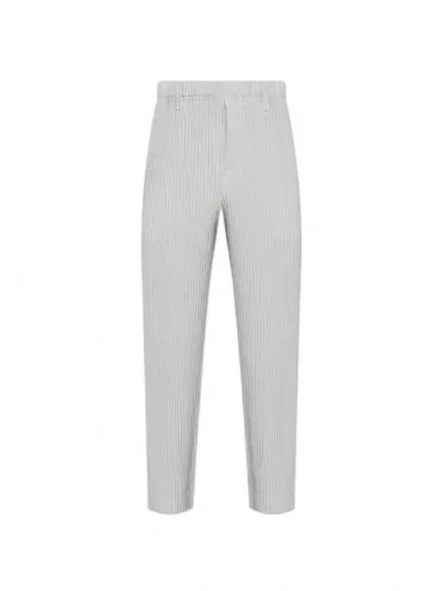 Basic Pleats Straight Pants Light Grey - ISSEY MIYAKE - BALAAN 2