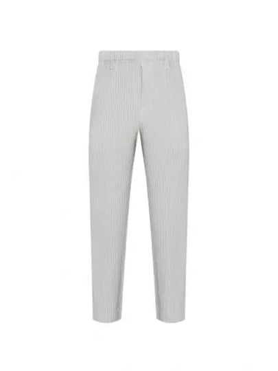 Basic Pleats Straight Pants Light Grey - ISSEY MIYAKE - BALAAN 2