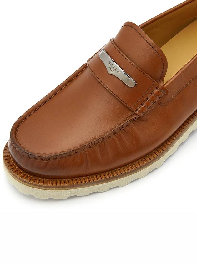 Nociel Calf Plain Loafers Brown MSF04F VT005 U808 - BALLY - BALAAN 8