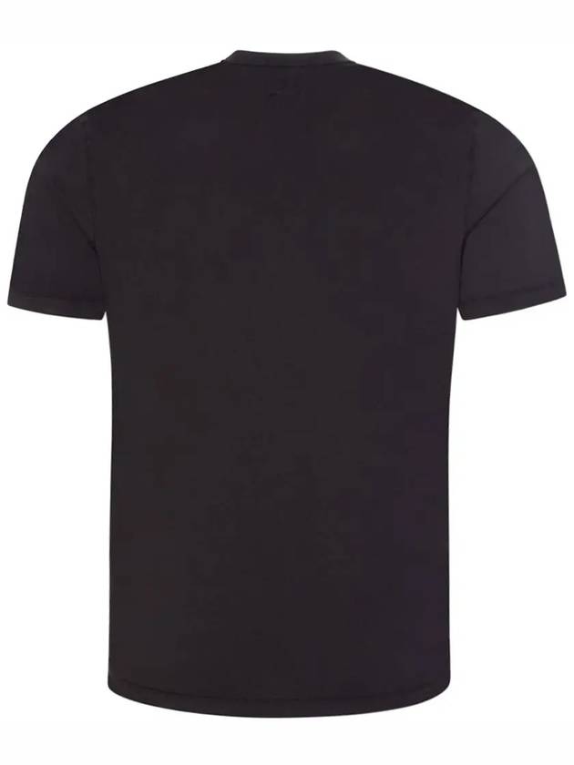 Logo Print Short Sleeve T-Shirt Black - CP COMPANY - BALAAN 4