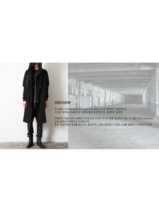 Dark Shadow Barbell Poncho Sweatshirt DS19S4234F 09 BLACK DAC003bk - RICK OWENS - BALAAN 2