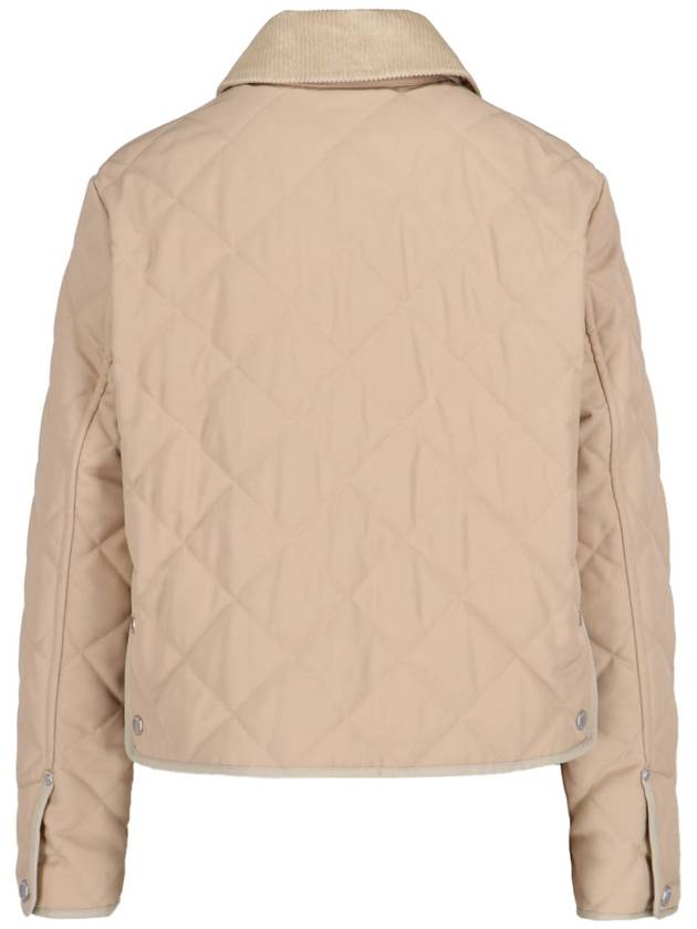 Quilted Classic Collar Jacket Beige - BURBERRY - BALAAN 3