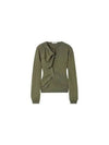 Trompe L'Oeil Cardigan Light Olive - LEMAIRE - BALAAN 2