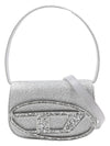 1DR Glitter Fabric Shoulder Bag Silver - DIESEL - BALAAN 2