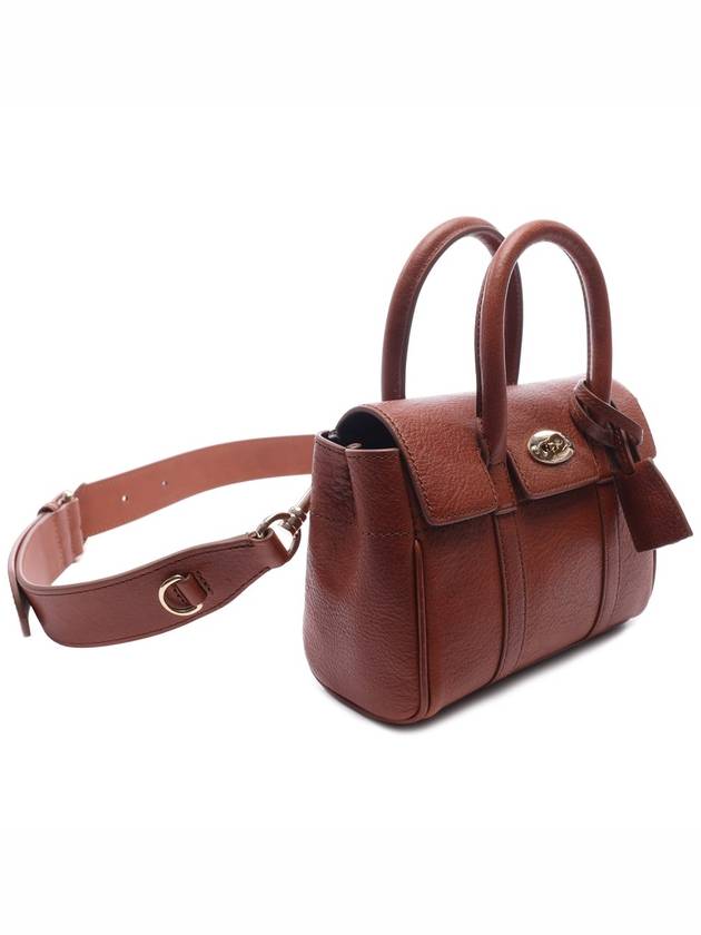 Mini Bayswater Tote Bag Brown - MULBERRY - BALAAN 4