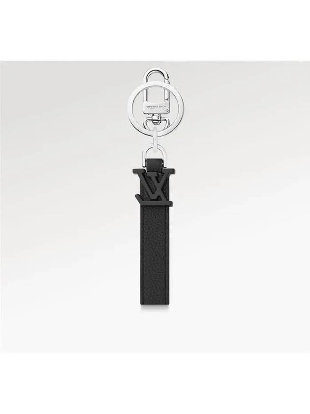 LV Aerogram Key Holder Bag Charm Black - LOUIS VUITTON - BALAAN 4