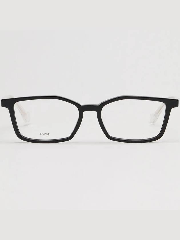 Glasses Frame LW50011U 001 Men Women Square Horned Frame - LOEWE - BALAAN 3