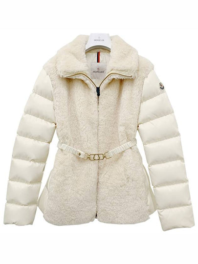 Oiron Faux Fur Short Down Padding White - MONCLER - BALAAN 2