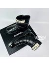 CC Logo Lettering Patent Leather Ankle Zipper Boots Black 365 G38928 - CHANEL - BALAAN 2