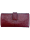 Antique Metal Logo Long Wallet Dark Wine - GUCCI - BALAAN 3