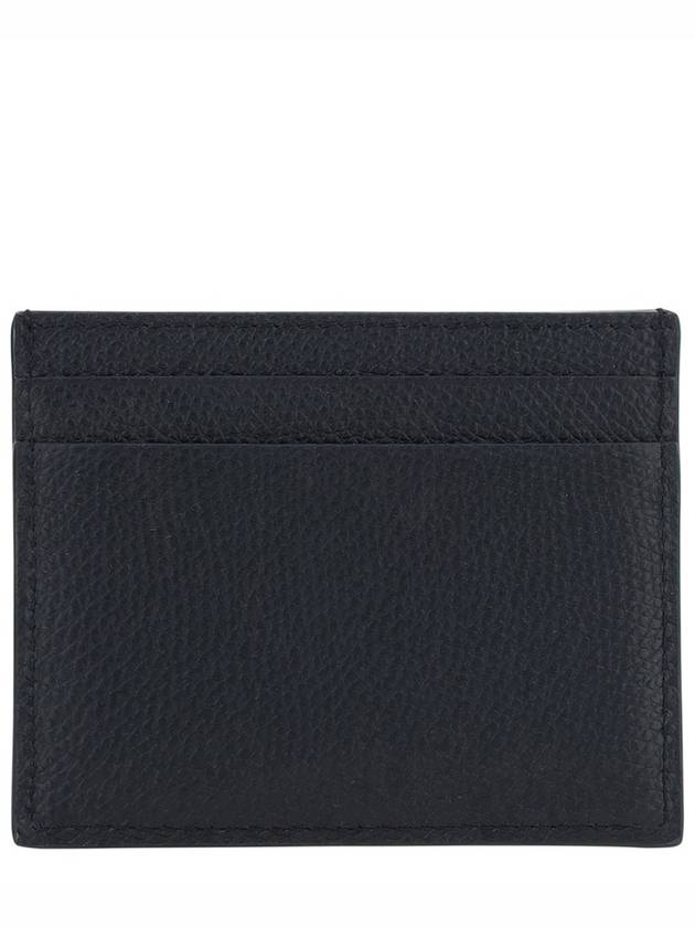 V Logo Signature Card Wallet Black - VALENTINO - BALAAN 3