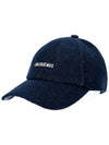 La Casquette Gadjo Base Ball Cap Blue - JACQUEMUS - BALAAN 4