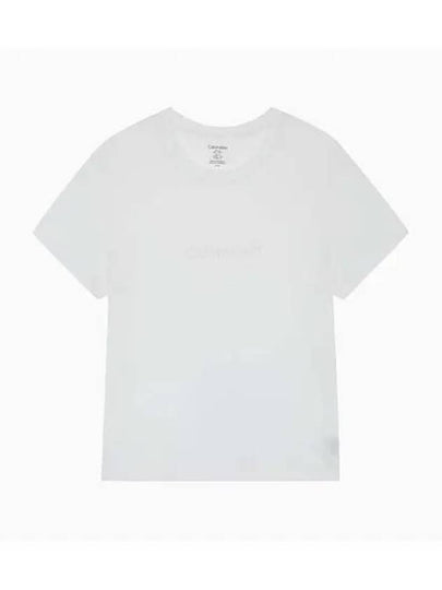 Classic Logo Lounge Short Sleeve T-Shirt White - CALVIN KLEIN - BALAAN 2