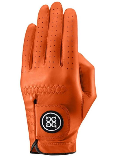 Circle GS Logo Leather Golf Gloves Tangerine - G/FORE - BALAAN 2