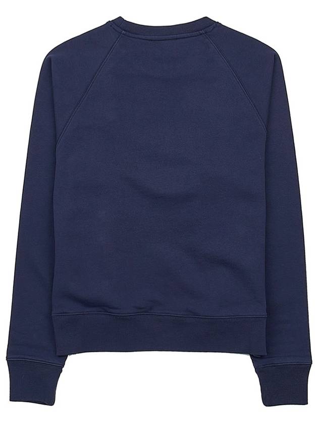 Campus Fox Print Cotton Sweatshirt Navy - MAISON KITSUNE - BALAAN 3