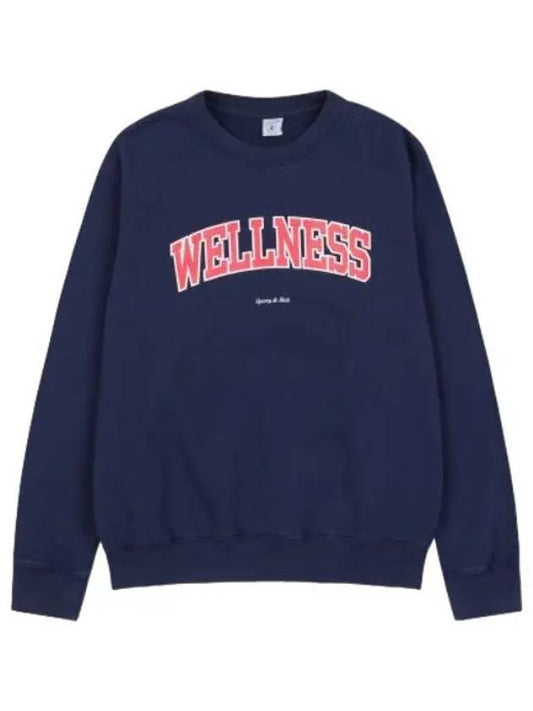 Wellness Ivy Sweatshirt Navy Sports Red T Shirt - SPORTY & RICH - BALAAN 1