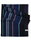 Men's City Stripe Wool Muffler Navy - PAUL SMITH - BALAAN 2