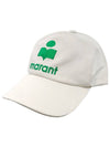 Tyron Logo Ball Cap White - ISABEL MARANT - BALAAN 2