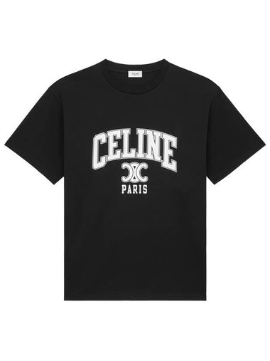 Triomphe Print Loose Fit Short Sleeve T-Shirt Black - CELINE - BALAAN 1