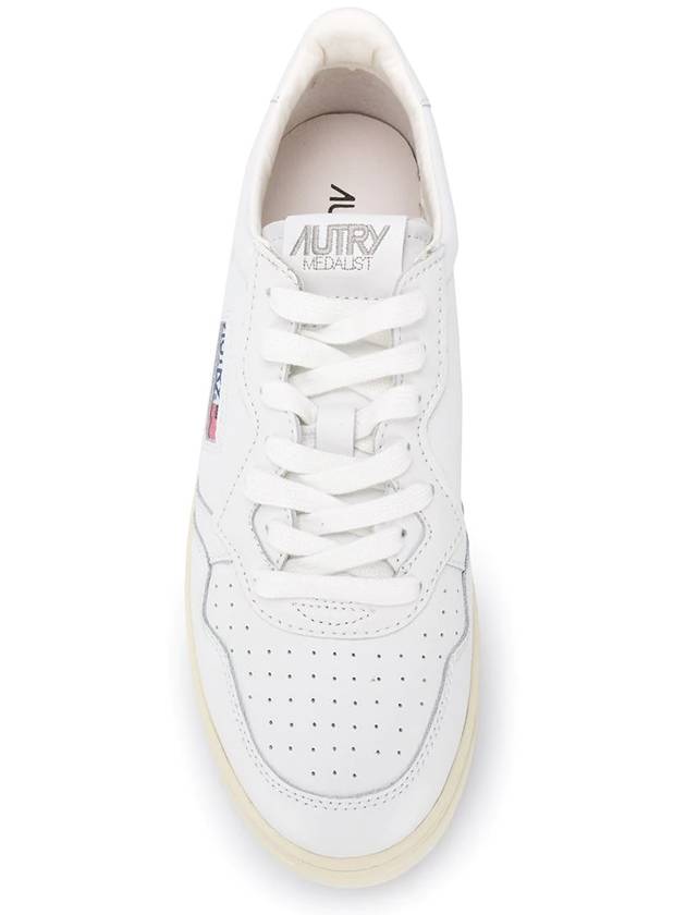 Medalist Leather Low Top Sneakers White - AUTRY - BALAAN 5