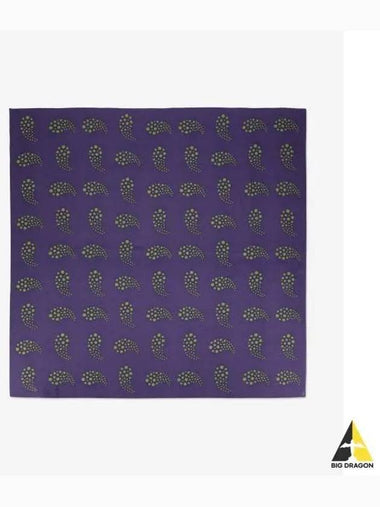 Dot Paisley Pattern Silk Scarf Purple NS052PURPLE - NEEDLES - BALAAN 1