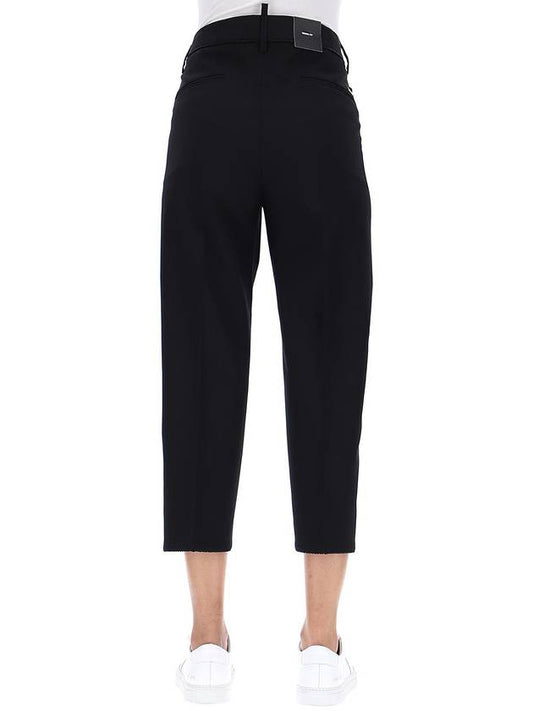 BLACK cropped trousers - DSQUARED2 - BALAAN 2